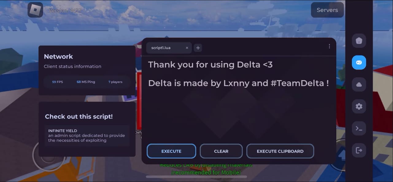 delta executor mobile